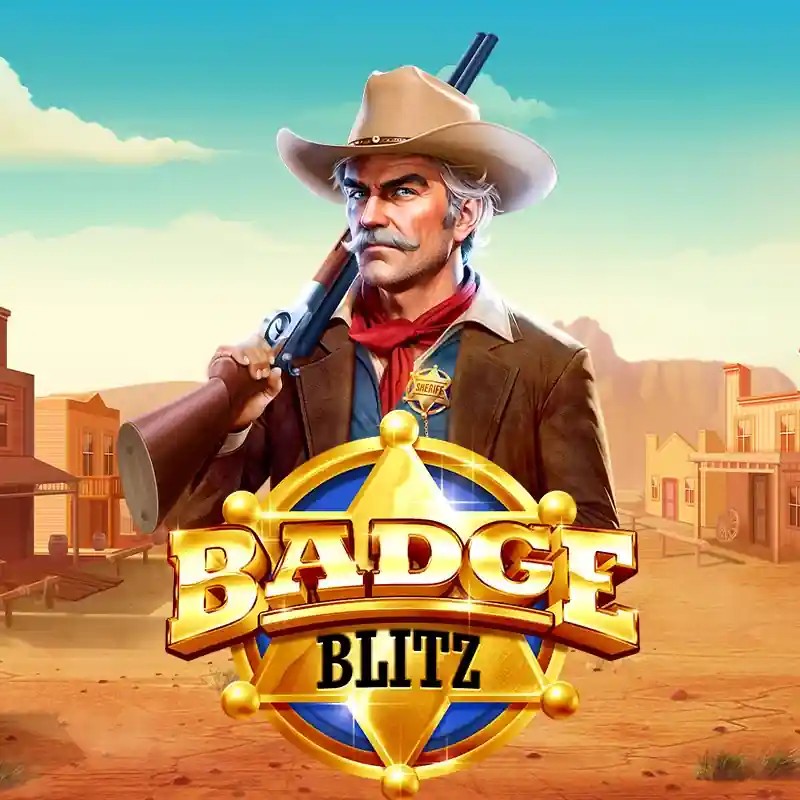 Badge Blitz logo by Pragmatic Play at 50 Cent Casino