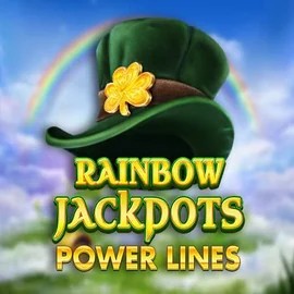 Rainbow Jackpots Power Lines slot visual from Red Tiger Gaming available on 50-cent-casino.com